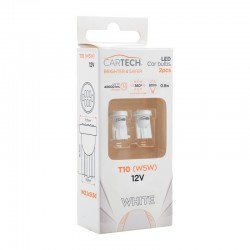 ΛΑΜΠΑ LED 2 PCS T10 W5W 12V (W2,1X9,5D) 6000K ΛΑΜΠΑ LED 2 PCS T10 W5W 12V (W2,1X9,5D) 6000K