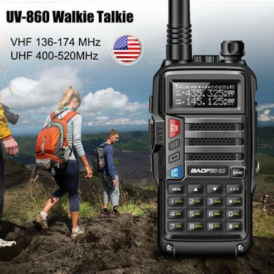 Baofeng UV-860 Φορητός dual band πομποδέκτης VHF/UHF 8W