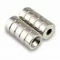 Μαγνήτες κυλινδρικοί νεοδυμίου με τρύπα 10mm x 5mm, 2 τεμάχια 