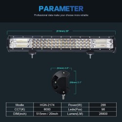 Αδιάβροχος Προβολέας CREE LED - Μπάρα Αυτοκινήτου - Φορτηγού με 84 LED - 270W - Ψυχρό Φως 12V & 24 Αδιάβροχος Προβολέας CREE LED - Μπάρα Αυτοκινήτου - Φορτηγού με 84 LED - 270W - Ψυχρό Φως 12V & 24