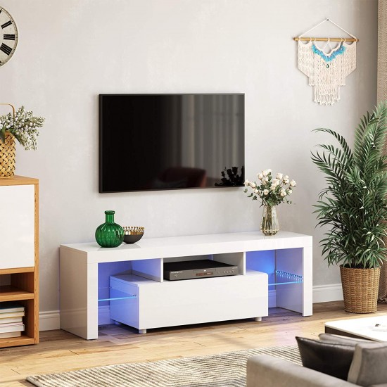 Τραπέζι τηλεόρασης έως 60 ίντσες με Φωτισμό LED - Vanna Τραπέζι τηλεόρασης έως 60 ίντσες με Φωτισμό LED - Vanna
