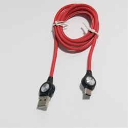  TYPE-C ΚΑΛΩΔΙΟ 2.4Α ΜΕ ΕΝΔΕΙΞΗ LED ANDOWL AN-QY-W081