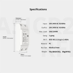 SONOFF BASICR2 ΤΗΛΕΧΕΙΡΙΖΟΜΕΝΟΣ SMART ΔΙΑΚΟΠΤΗΣ WIFI SONOFF BASICR2 ΤΗΛΕΧΕΙΡΙΖΟΜΕΝΟΣ SMART ΔΙΑΚΟΠΤΗΣ WIFI
