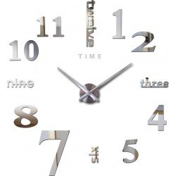 ΑΚΡΥΛΙΚΟ ΑΥΤΟΚΟΛΛΗΤΟ ΡΟΛΟΙ ΤΟΙΧΟΥ 3D ΜΕ ΑΡΙΘΜΟΥΣ 120ΕΚ. ΑΚΡΥΛΙΚΟ ΑΥΤΟΚΟΛΛΗΤΟ ΡΟΛΟΙ ΤΟΙΧΟΥ 3D ΜΕ ΑΡΙΘΜΟΥΣ 120ΕΚ.