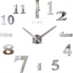 ΑΚΡΥΛΙΚΟ ΑΥΤΟΚΟΛΛΗΤΟ ΡΟΛΟΙ ΤΟΙΧΟΥ 3D ΜΕ ΑΡΙΘΜΟΥΣ 120ΕΚ.