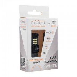 ΛΑΜΠΑ LED 2PCS T20 W21W 12-24V (W3X16D) 6000K FULL CANBUS ΛΑΜΠΑ LED 2PCS T20 W21W 12-24V (W3X16D) 6000K FULL CANBUS