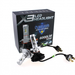LED AYTOKINHTOY X3 H4 50W LED AYTOKINHTOY X3 H4 50W