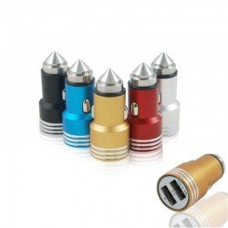 Φορτιστής Αναπτήρα Αυτοκινήτου Με 2 Θύρες Usb 2.4A/1A 12/24V Φορτιστής Αναπτήρα Αυτοκινήτου Με 2 Θύρες Usb 2.4A/1A 12/24V