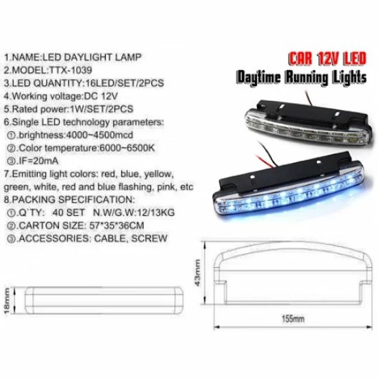 Αδιάβροχα LED προβολάκια αυτοκινήτου 12V - λευκό φως