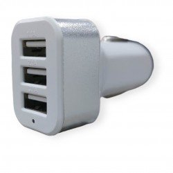 Φορτιστής Αυτοκινήτου DC 12-24V με 3 Εξόδους USB DC 5V Max 2.1A  Φορτιστής Αυτοκινήτου DC 12-24V με 3 Εξόδους USB DC 5V Max 2.1A