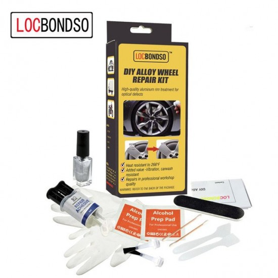 ΚΙΤ ΕΠΙΣΚΕΥΗΣ ΖΑΝΤΑΣ ΑΛΟΥΜΙΝΙΟΥ ΑΣΗΜΙ -LOCBONDSO DIY ALLOY WHEEL REPAIR KIT