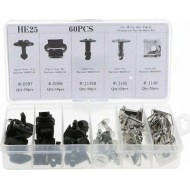 ΠΛΑΣΤΙΚΑ ΚΑΙ ΜΕΤΑΛΛΙΚΑ ΚΟΥΜΠΩΜΑΤΑ ΚΛΙΠΣ 60 ΤΕΜΑΧΙΑ ΓΙΑ VW, AUDI