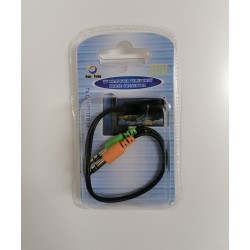 ΑΝΤΑΠΤΟΡΑΣ ΑΠΟ 3.5MM 4-PIN JACK ΣΕ 2X 3.5M 3-PIN JACK  ΑΝΤΑΠΤΟΡΑΣ ΑΠΟ 3.5MM 4-PIN JACK ΣΕ 2X 3.5M 3-PIN JACK