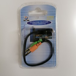 ΑΝΤΑΠΤΟΡΑΣ ΑΠΟ 3.5MM 4-PIN JACK ΣΕ 2X 3.5M 3-PIN JACK  ΑΝΤΑΠΤΟΡΑΣ ΑΠΟ 3.5MM 4-PIN JACK ΣΕ 2X 3.5M 3-PIN JACK