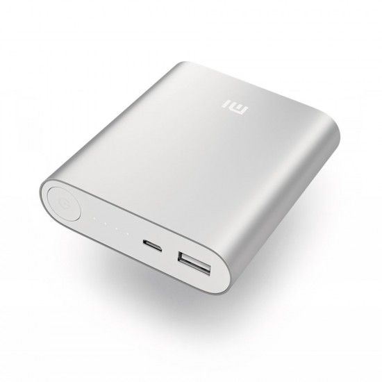 Xiaomi Portable USB Power Bank Charger 10400Mah Silver