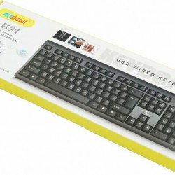 ΕΝΣΥΡΜΑΤΟ ΠΛΗΚΤΡΟΛΟΓΙΟ ANDOWL USB KEYBOARD US Q-K21 ΕΝΣΥΡΜΑΤΟ ΠΛΗΚΤΡΟΛΟΓΙΟ ANDOWL USB KEYBOARD US Q-K21