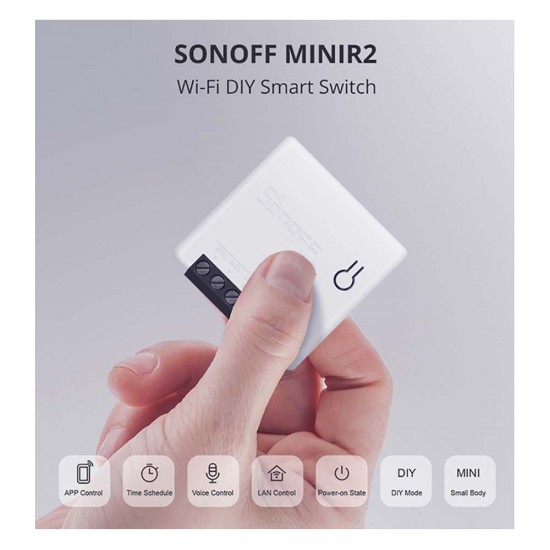 SONOFF MINIr2 SMART ΕΝΔΙΑΜΕΣΟΣ ΔΙΑΚΟΠΤΗΣ WΙ-FΙ