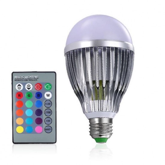 ΛΑΜΠΤΗΡΑΣ LED RGB 10W AO-1810-A ΜΕ ΤΗΛΕΧΕΙΡΙΣΤΗΡΙΟ