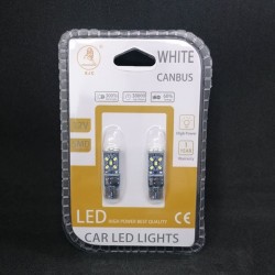 T-10 LED ΛΑΜΠΑ DC 12V CAN BUS  (ΣΕΤ 2ΤΜΧ) T-10 LED ΛΑΜΠΑ DC 12V CAN BUS  (ΣΕΤ 2ΤΜΧ)