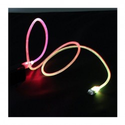 ΚΑΛΩΔΙΟ ΦΟΡΤΙΣΗΣ USB ΣΕ MICRO-USB ΜΕ ΦΩΤΙΣΜΟ LED 2.4A  1m  ΚΑΛΩΔΙΟ ΦΟΡΤΙΣΗΣ USB ΣΕ MICRO-USB ΜΕ ΦΩΤΙΣΜΟ LED 2.4A  1m