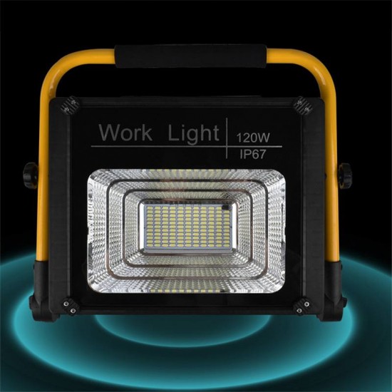 Φορητός Ηλιακός προβολέας LED 120 WATT IP67 OUTDOOR FLOOD LIGHT COB-W745