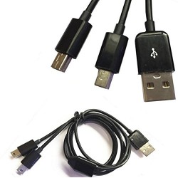 Καλώδιο USB σε διπλό Mini Usb 1μ Καλώδιο USB σε διπλό Mini Usb 1μ