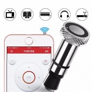 Mini Telecontrol Elves Red Nail (Baseus) Earphone Port Dust Plug with Silicone Shell & Key Ring, For iPhone & iPad Above iOS 7, IR Remote Control TV 